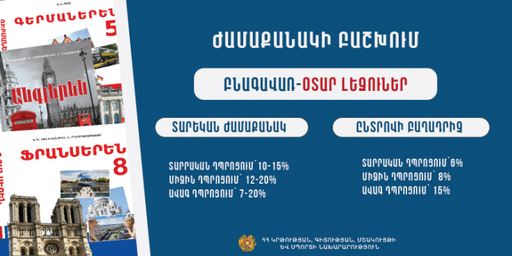 Պարզաբանում՝ «Օտար լեզուներ» բնագավառում ժամաքանակի բաշխման վերաբերյալ