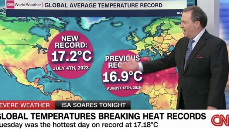 Այս շաբաթ գլոբալ ջերմաստիտճանն ամենաբարձր ցուցանիշ է սահմանել առնվազն 100,000 տարվա մեջ․ CNN