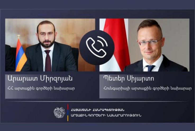 Միրզոյանը հեռախոսազրույց է ունեցել Հունգարիայի արտաքին գործերի նախարար Պետեր Սիյարտոյի հետ