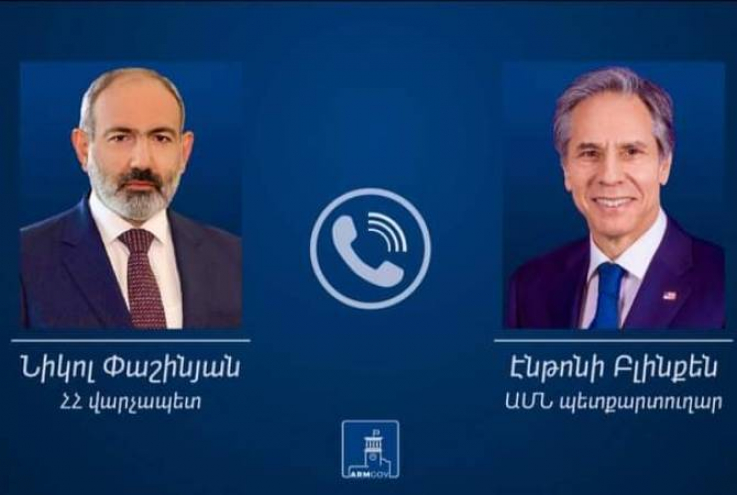 Փաշինյանն ու Բլինքենը քննարկել են ԼՂ-ում իրավիճակը