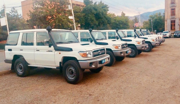 Հայաստանում Եվրամիության դիտորդական առաքելության ավտոպարկը համալրվել է 11 նոր մեքենայով