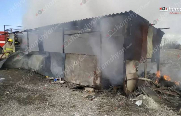 Արարատի մարզի սուպերմարկետներից մեկի տարածքում հրդեհ է բռնկվել, այրվել են կուտակված պլաստամասե արկղերը
