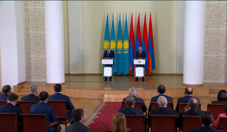Հայաստանի վարչապետը Ղազախստանի նախագահին ներկայացրել է Ադրբեջանի հետ բանակցությունների վերջին զարգացումները