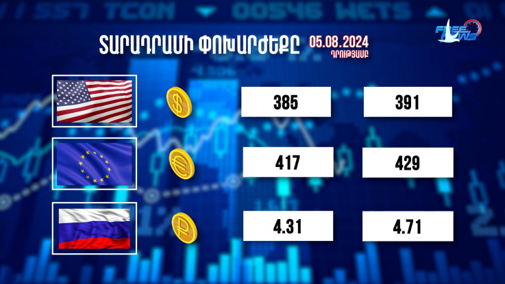 Տարադրամի փոխարժեքը. 05.08.2024