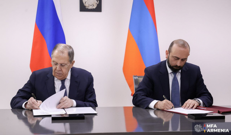 Միրզոյանն ու Լավրովը ստորագրել են ՀՀ և ՌԴ ԱԳՆ-ների միջև 2025-2026 թթ. համար խորհրդակցությունների ծրագիրը
