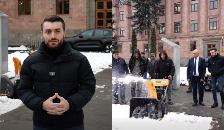 4 գործարար, չմերժելով խնդրանքս, ձեռք են բերել և Վանաձոր համայնքին նվիրաբերել մայթեր մաքրող սարքեր. մարզպետ