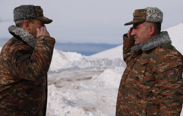 ԶՈՒ ԳՇ պետն այցելել է արևելյան սահմանագոտի