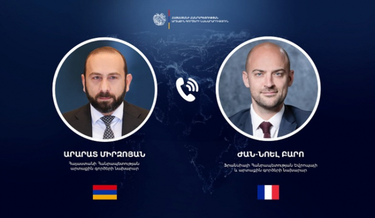 Հայաստանի և Ֆրանսիայի ԱԳ նախարարները անդրադարձել են Մերձավոր Արևելքում ստեղծված իրավիճակին