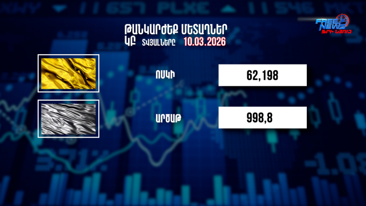 Փոխարժեքներ և տնտեսական լուրեր 10.03.2026