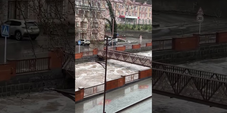 Կապանում Վաչագան գետի մակարդակը տեղումներից հետո բարձրացել է